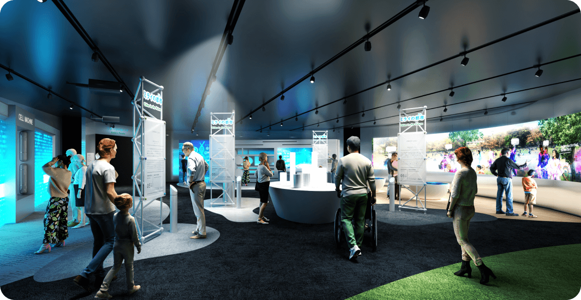 「ミライの都市」ゾーン 提供:(公社)大阪パビリオン