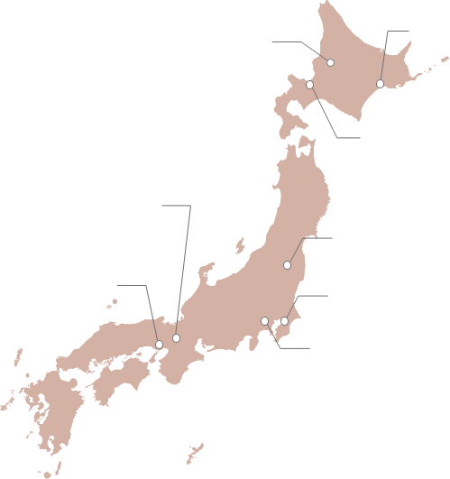 体感ショールーム 日本地図